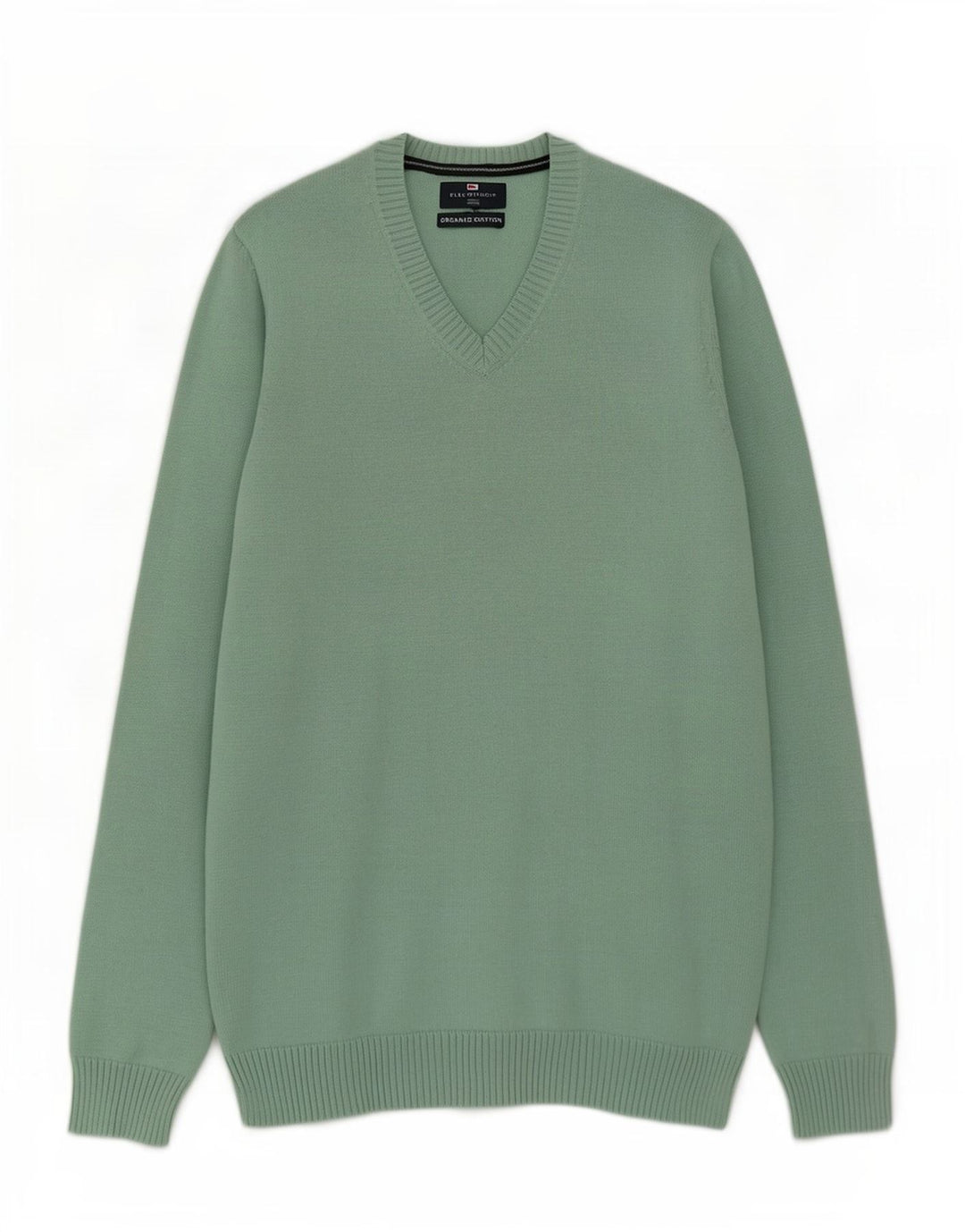 Marks & Spencer Jersey con Cuello en V Azul Harbor para Hombre Algodón Verde Medio