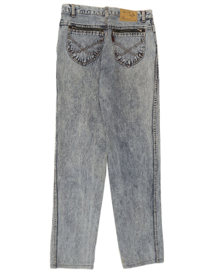 Jeans Rectos Vintage Mujer W33 L30 Algodón Azul