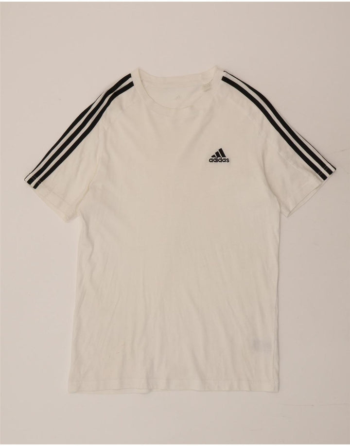 Adidas Hombre Camiseta Top Small Blanco Algodón