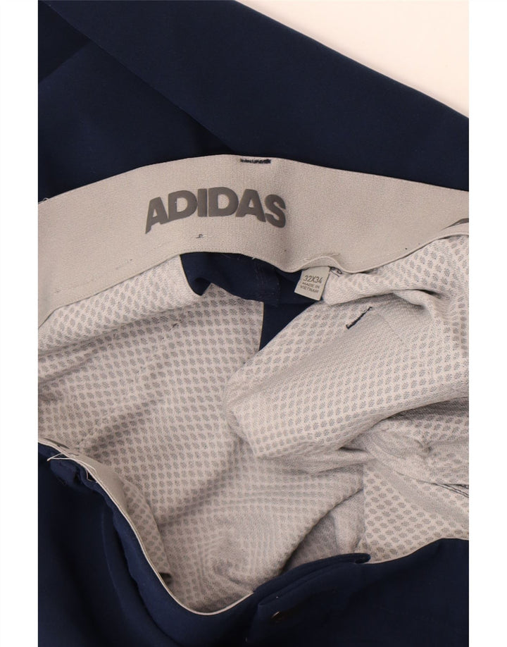 Adidas Hombre Slim Chino Pantalones W32 L34 Azul Marino