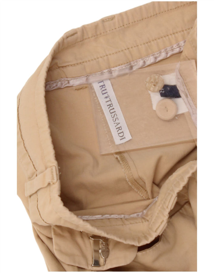 TRUSSARDI Pantalones informales rectos para mujer IT 42 Medium W28 L27 Beige
