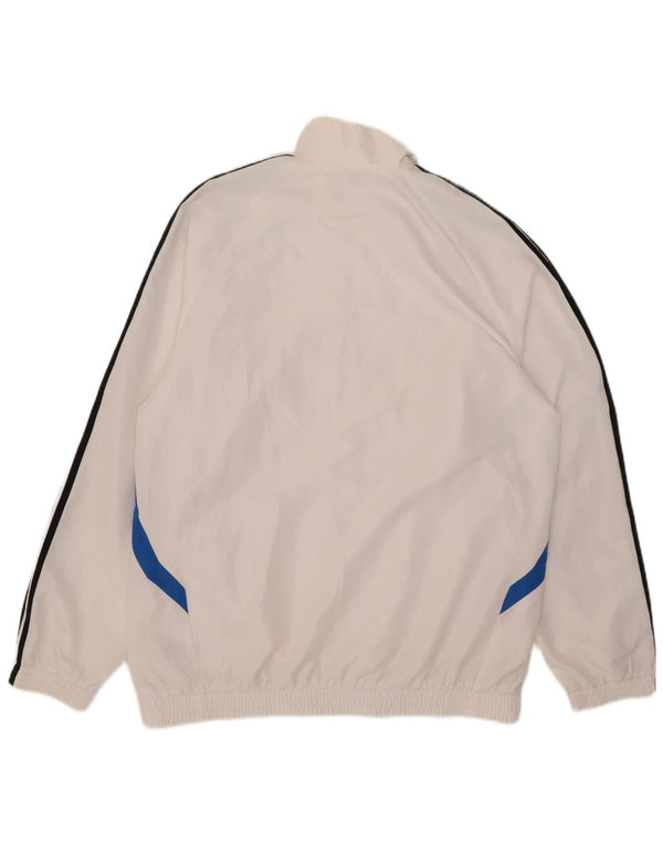 Adidas - Chaqueta de chándal para hombre, talla 42/44, poliéster, color blanco