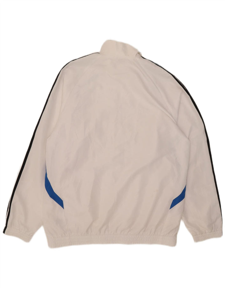 Adidas - Chaqueta de chándal para hombre, talla 42/44, poliéster, color blanco