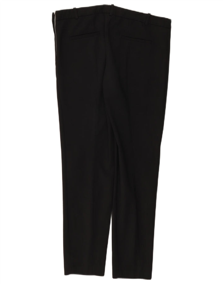 ZARA Mujer Pantalón Casual Slim Large W30 L27 Negro