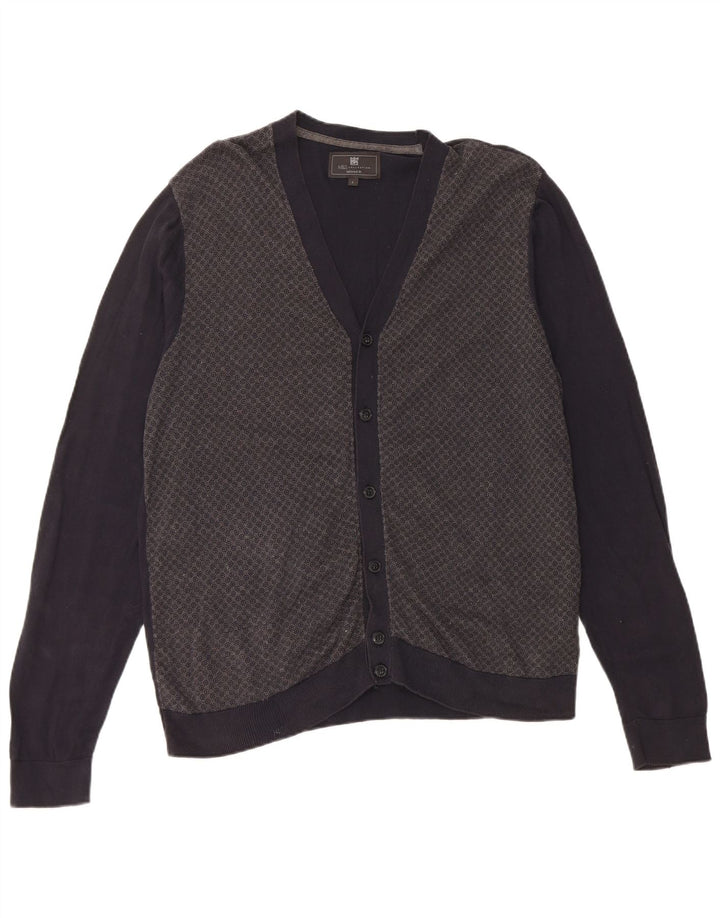 Marks & Spencer - Cárdigan de corte entallado para hombre, talla grande, azul marino