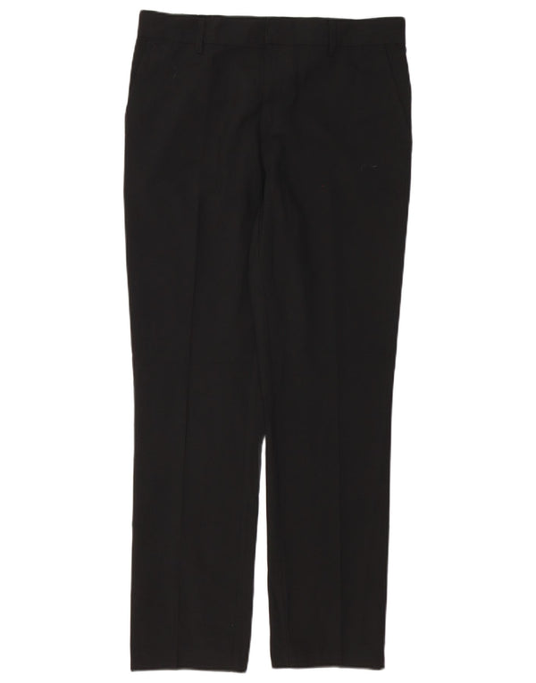 Pantalones chinos rectos vintage para mujer W32 L29 Negro