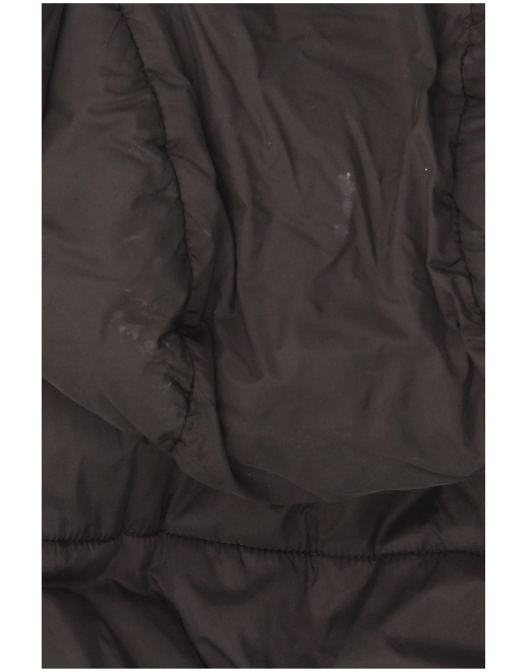 Zara Mujer Chaleco Acolchado Extragrande Con Capucha UK 10 Small Poliéster Negro