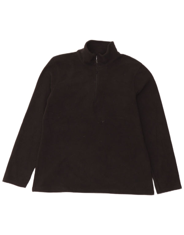 Jersey de forro polar con cuello y cremallera para mujer Mountain Warehouse UK 46 Grande Negro