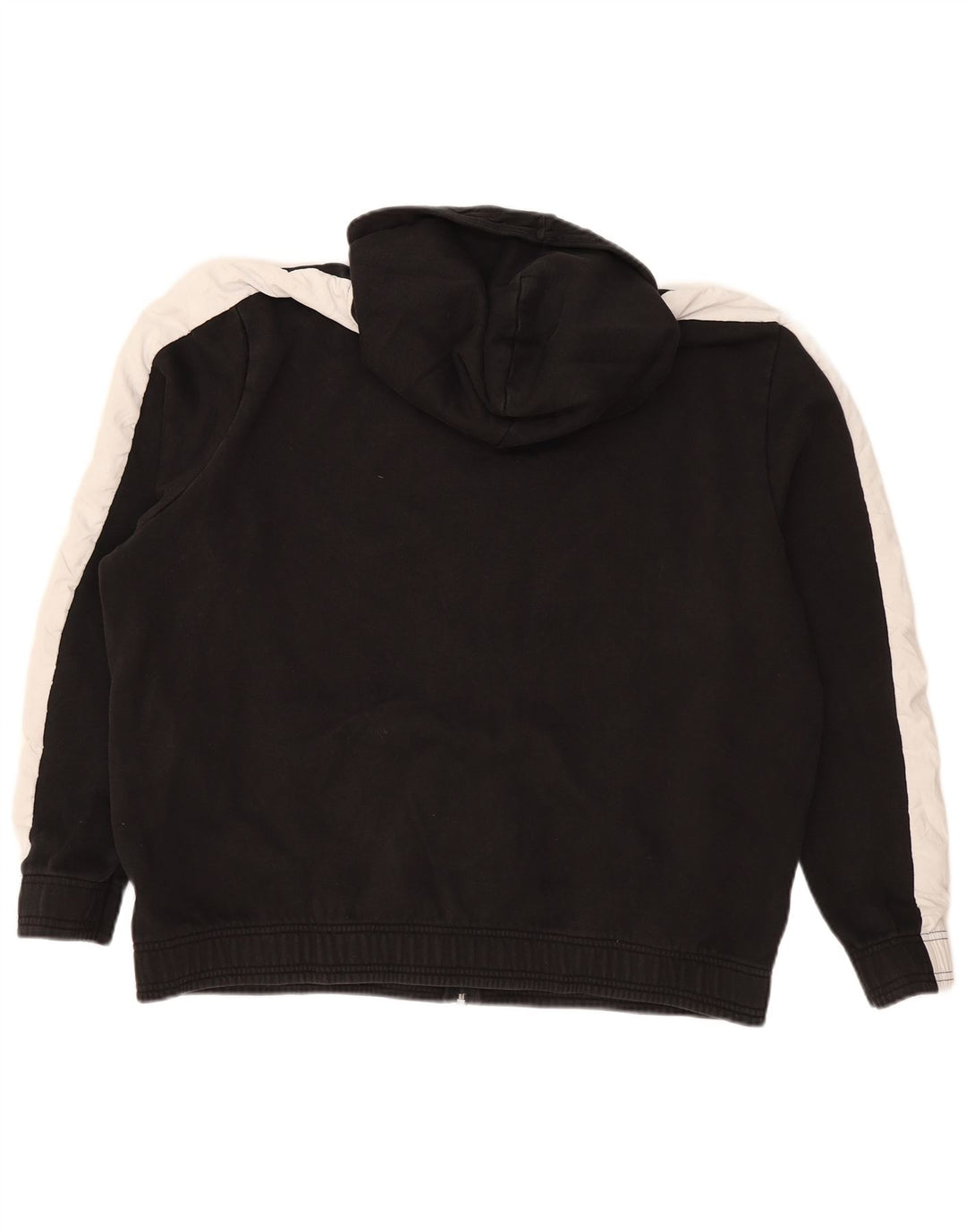 PUMA Sudadera con capucha y cremallera para hombre 2XL Algodón negro con bloques de color