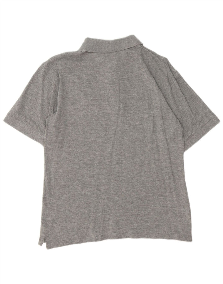 LOTTO Polo para hombre grande gris moteado