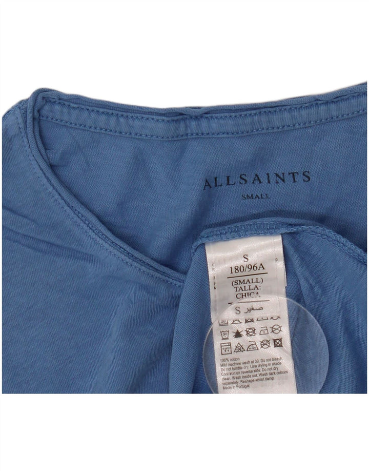 Camiseta All Saints Hombre Top Small Azul Algodón