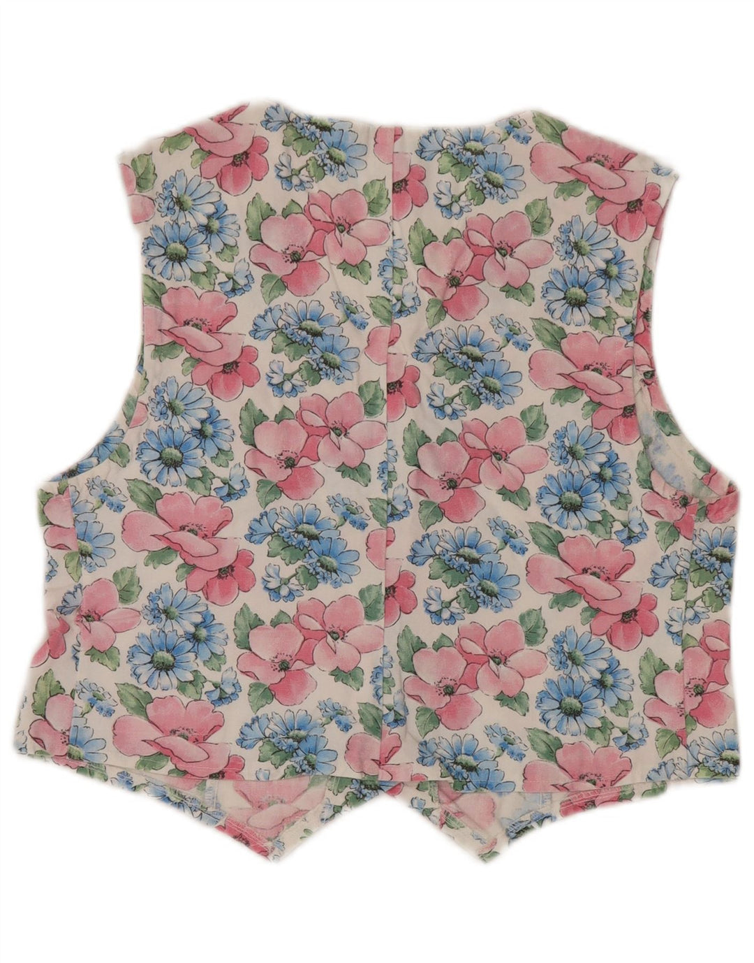 Vintage mujer chaleco Reino Unido 14 medio multicolor floral
