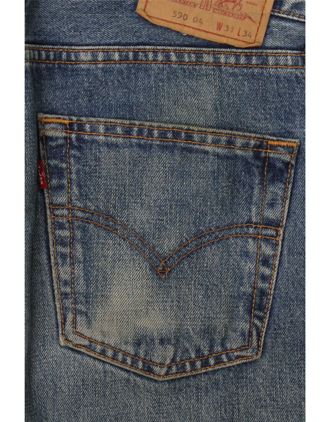 Vaqueros Levi's Mujer 590 Rectos W31 L32 Algodón Azul