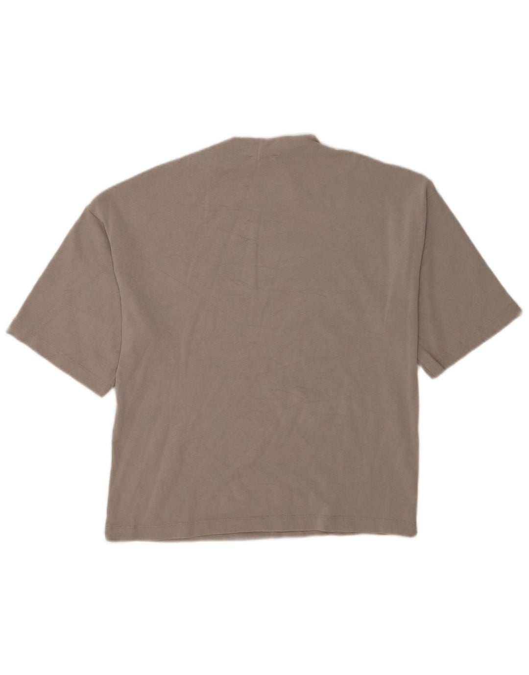 Zara Mujer Camiseta Extragrande Top UK 10 Small Gris
