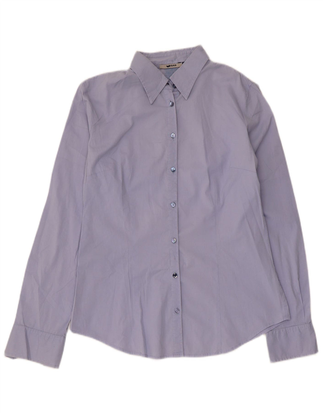 Camisa Gas Mujer UK 44 Algodón Azul Medio