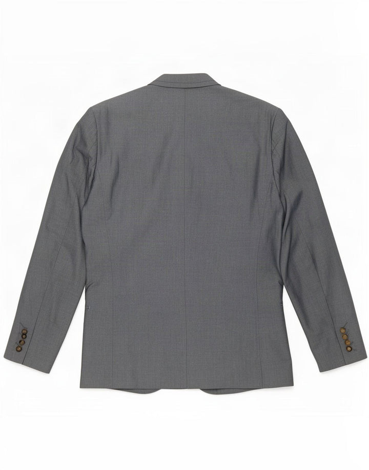 Ted Baker Chaqueta tipo blazer de 2 botones para hombre Reino Unido 40 Grande Algodón gris