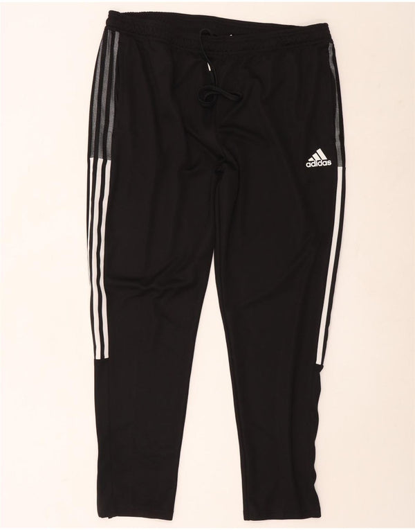 Adidas Mujer Aeroready Chándal Pantalones UK 20 2XL Negro Poliéster