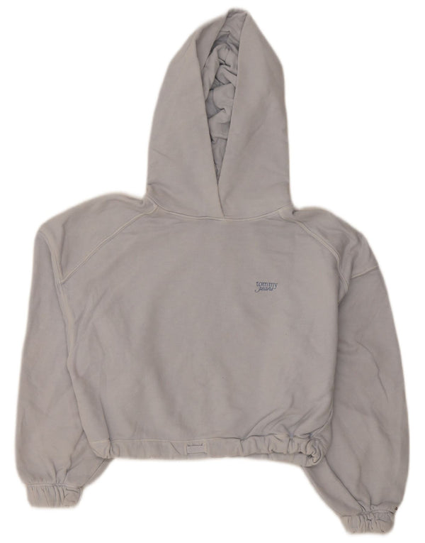 Tommy Hilfiger Jersey con capucha extragrande para mujer UK 2 2XS Gris