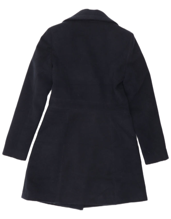 Oasis Abrigo cruzado para mujer UK 6 XS Poliéster azul marino