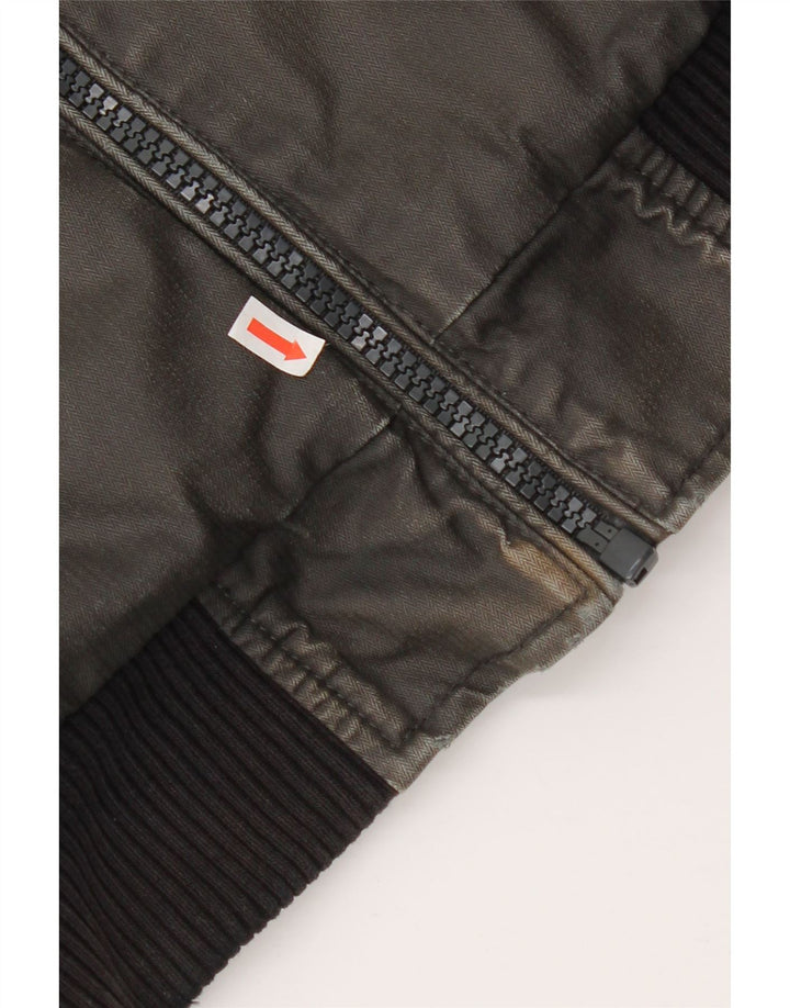 Jack & Jones Chaqueta militar para hombre UK 36 Small Gris Algodón
