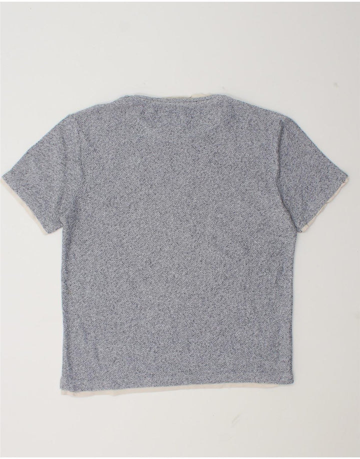 Zara Hombre Camiseta Top Grande Azul