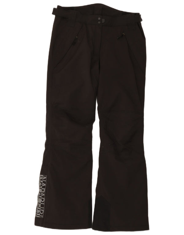 Napapijri Pantalones de esquí gráficos para mujer UK 44 Large Poliamida negra
