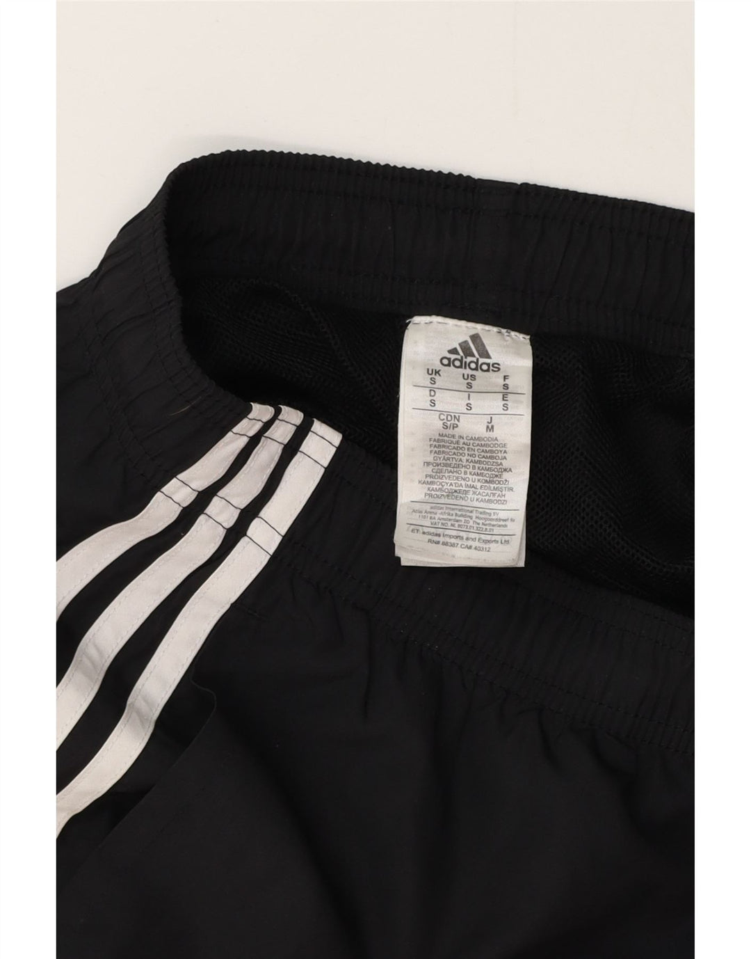 ADIDAS Pantalones cortos deportivos para hombre Pequeño Poliéster negro