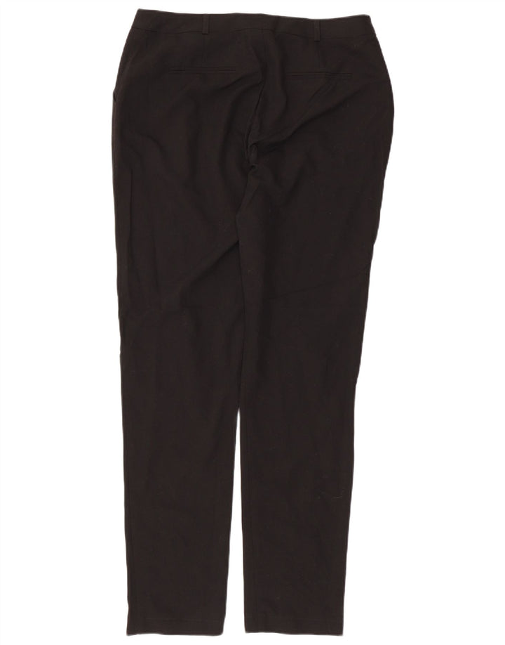 TOPSHOP Pantalones de traje rectos para mujer UK 10 Small W32 L29 Poliéster negro