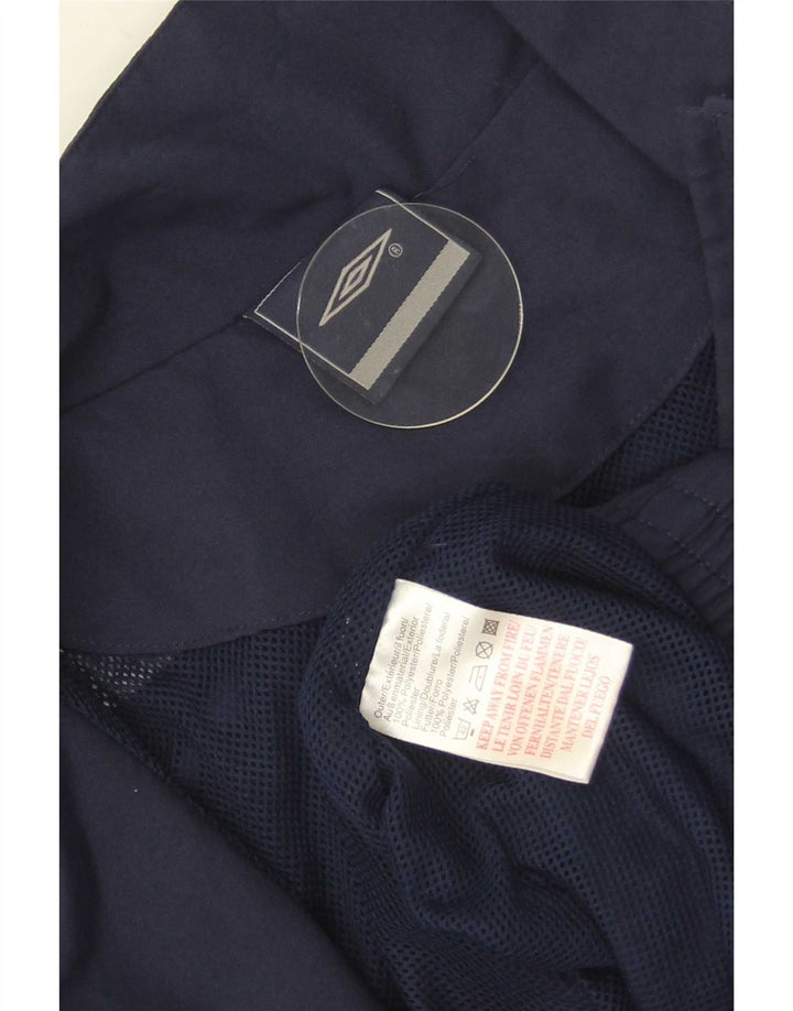 Umbro Hombre Gráfico Chándal Top Chaqueta XL Azul Marino Colorblock Poliéster
