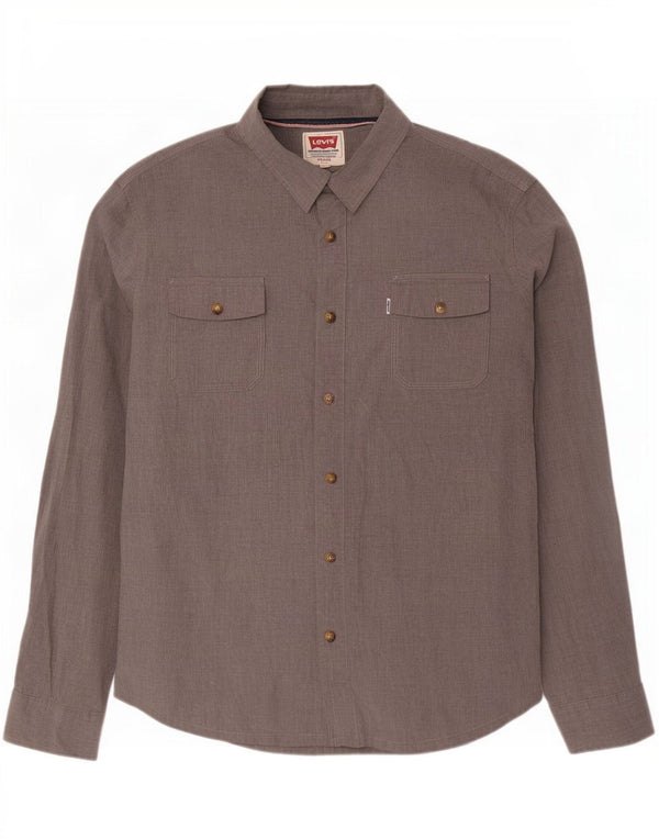 Camisa Levi's Hombre 2XL Algodón Gris
