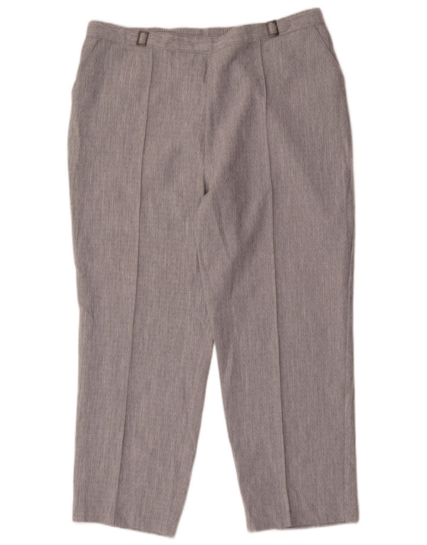 Marks & Spencer Pantalones chinos cónicos para mujer UK 18 XL W34 L26 Gris