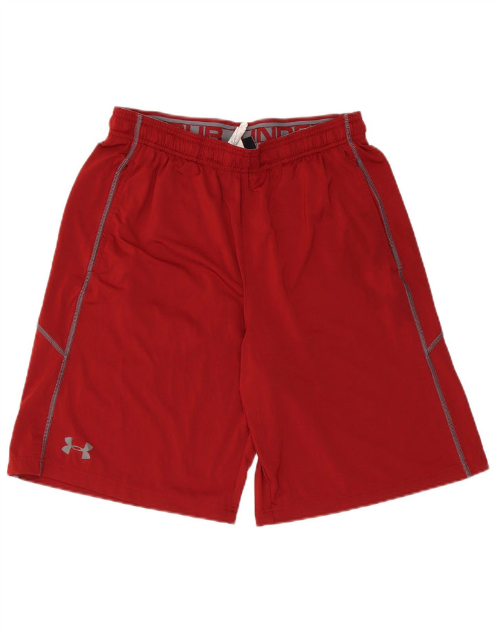 Under Armour Pantalones cortos deportivos Heat Gear para hombre Poliéster granate mediano