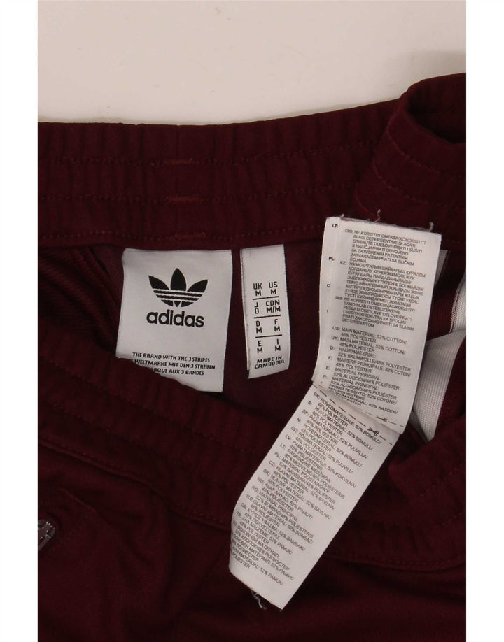 Pantalón De Chándal Adidas Hombre Algodón Burdeos Medio