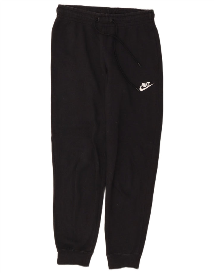NIKE Mujer Chándal Pantalones Joggers UK 10 Small Negro Algodón
