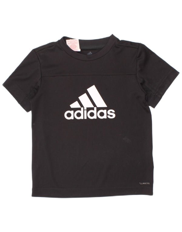 Adidas Chicos Climacool Graphic Camiseta Top 5-6 Años 2XS Negro Poliéster