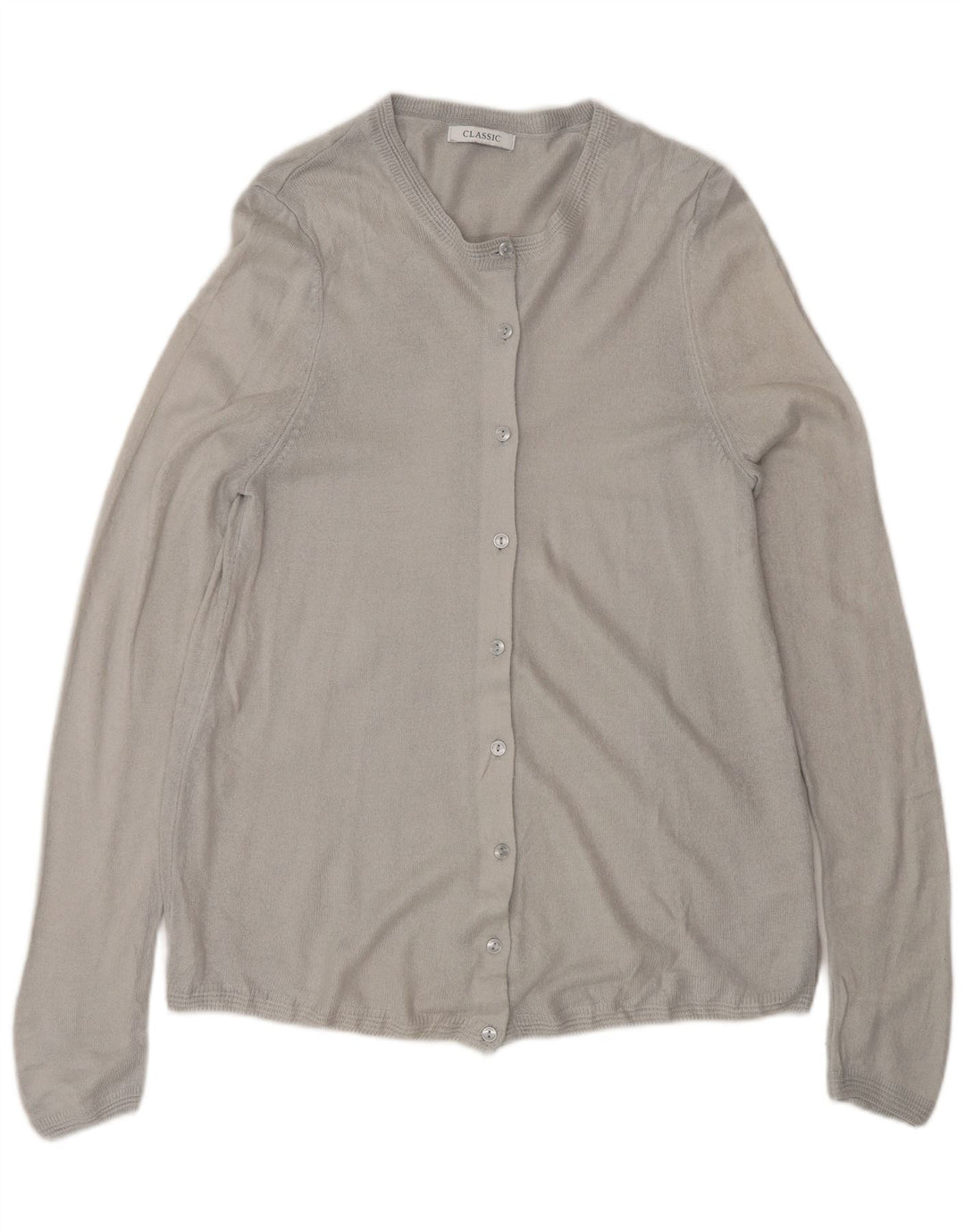 Marks & Spencer Suéter Cárdigan para Mujer Reino Unido 12 Acrílico Gris Medio