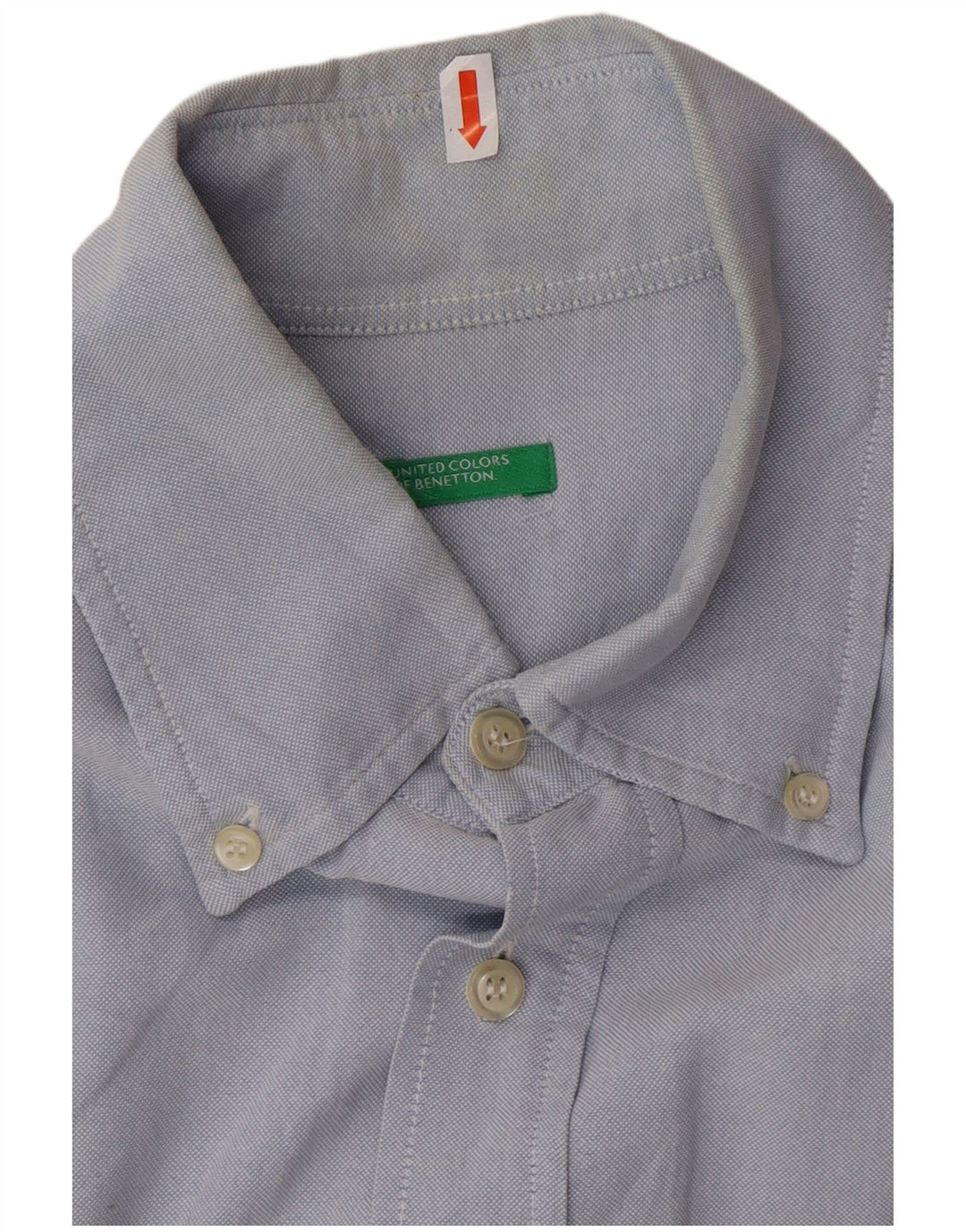 BENETTON Camisa para hombre grande azul