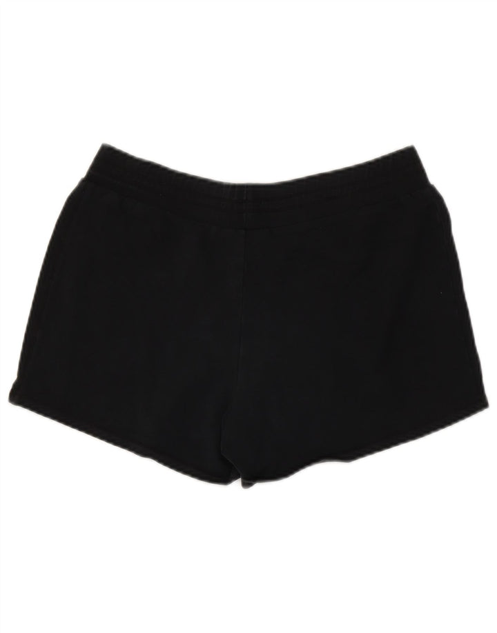 Puma - Pantalones cortos deportivos para mujer, talla 40, algodón negro mediano