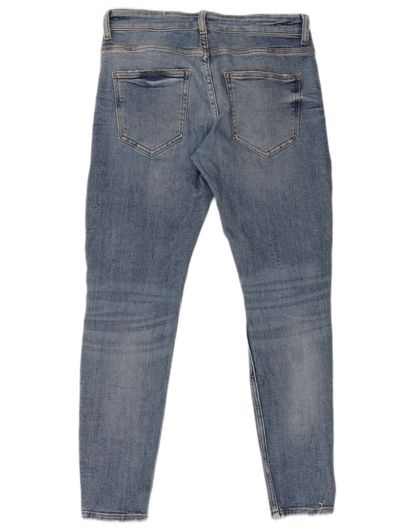 Zara Jeans ajustados desgastados para hombre EU 40 Medium W31 L29 Azul