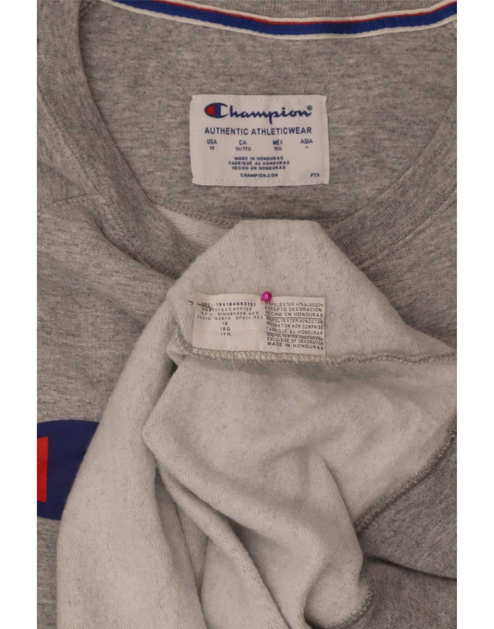 Champion Sudadera Gráfica para Hombre Jumper XL Poliéster Gris