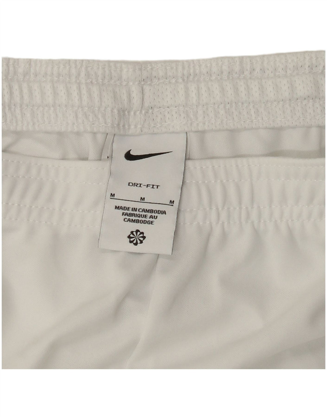 NIKE Pantalón corto deportivo Dri Fit para hombre Poliéster blanco mediano