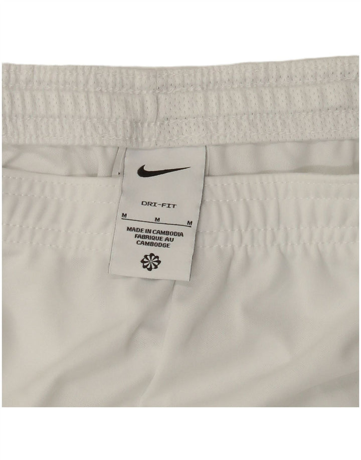 NIKE Pantalón corto deportivo Dri Fit para hombre Poliéster blanco mediano