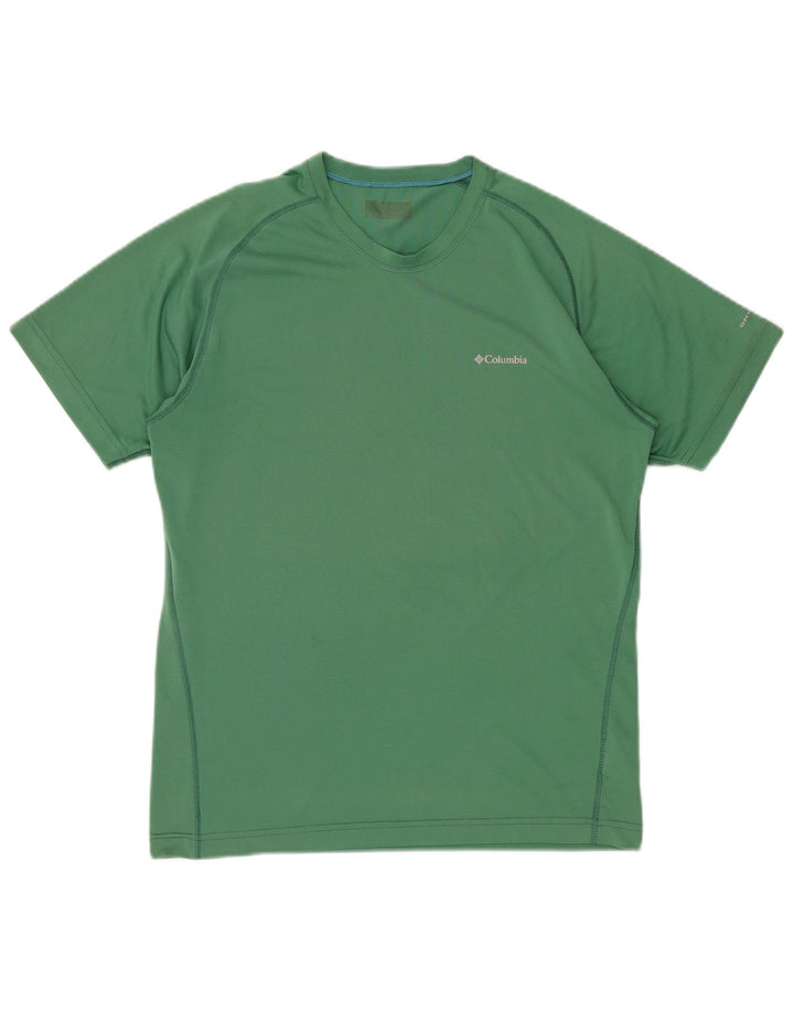 COLUMBIA Camiseta Omni-Wick para hombre Top Poliéster verde medio