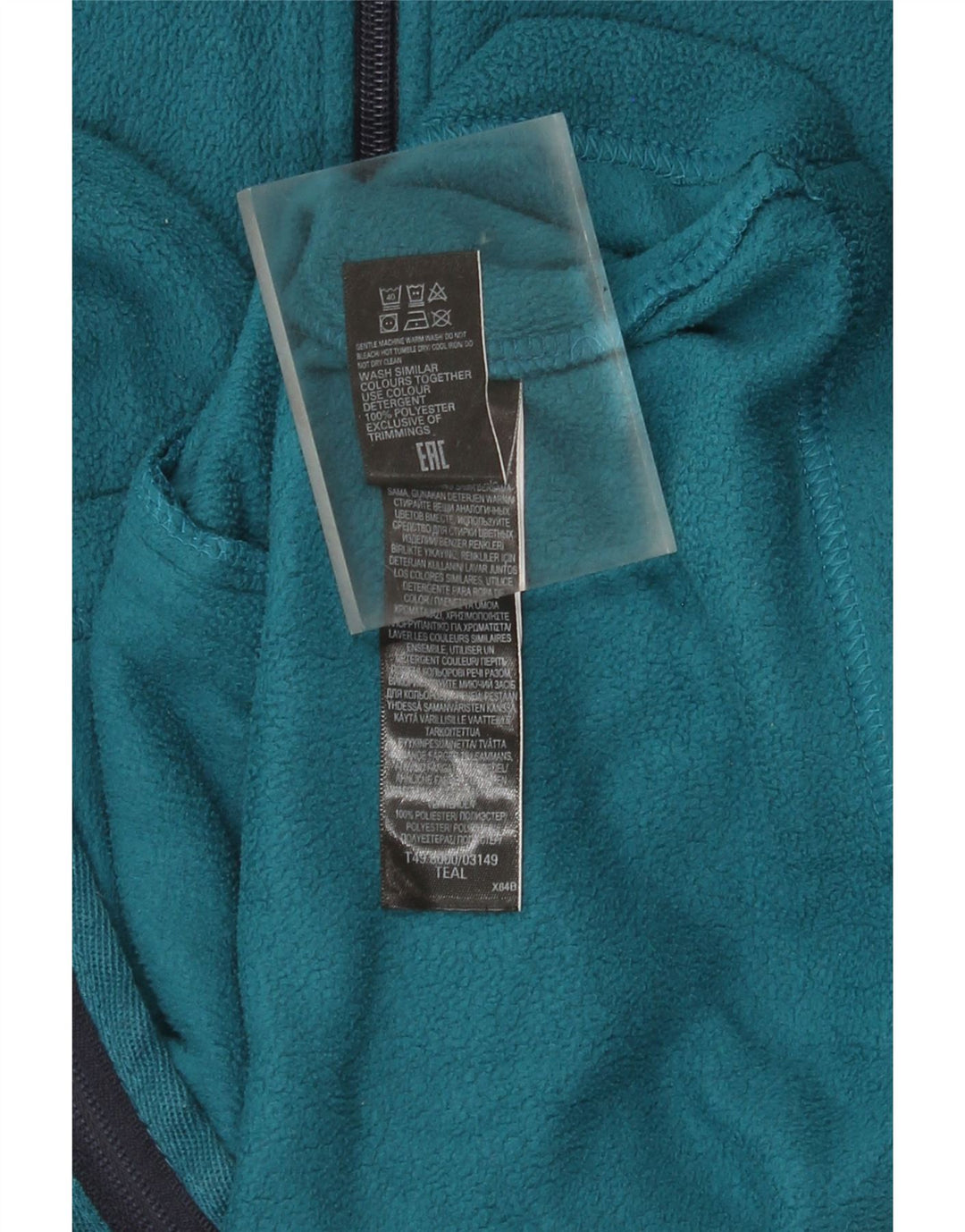 Marks & Spencer Chaqueta polar para mujer UK 44 Poliéster azul grande