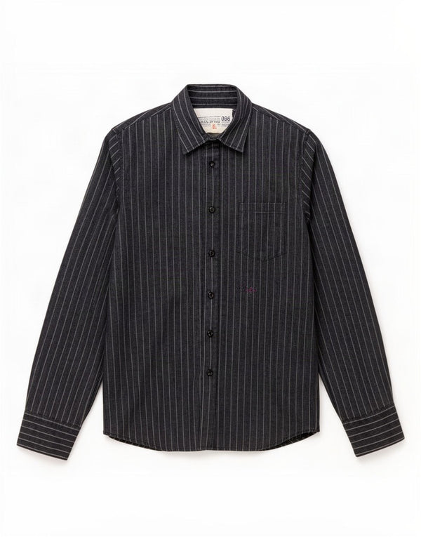 Camisa Guess Hombre XL Algodón Rayas Negras