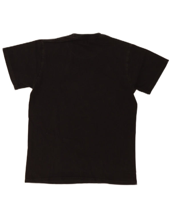 Hard Rock Cafe Mens Amsterdam Graphic Camiseta Top Pequeño Algodón Negro