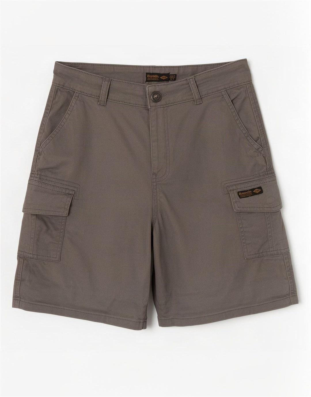 Pantalones cortos tipo cargo para mujer Bench UK 12 Medium W30 Algodón gris