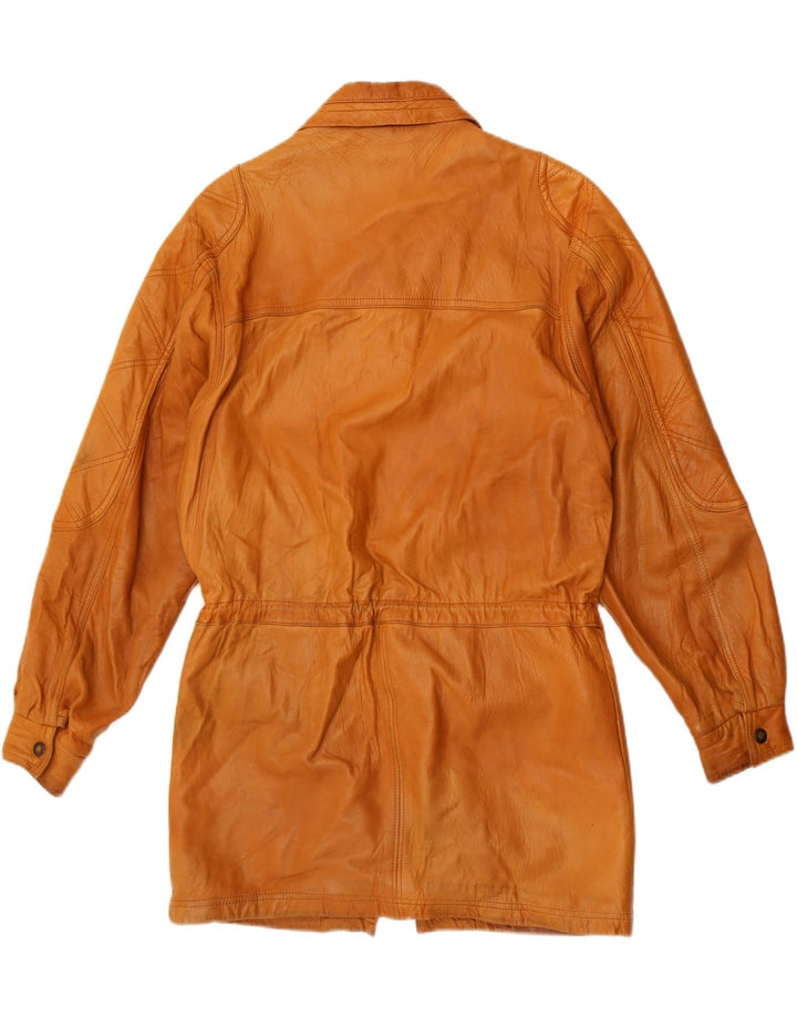 Vintage hombres chaqueta de cuero Reino Unido 40 marrón grande