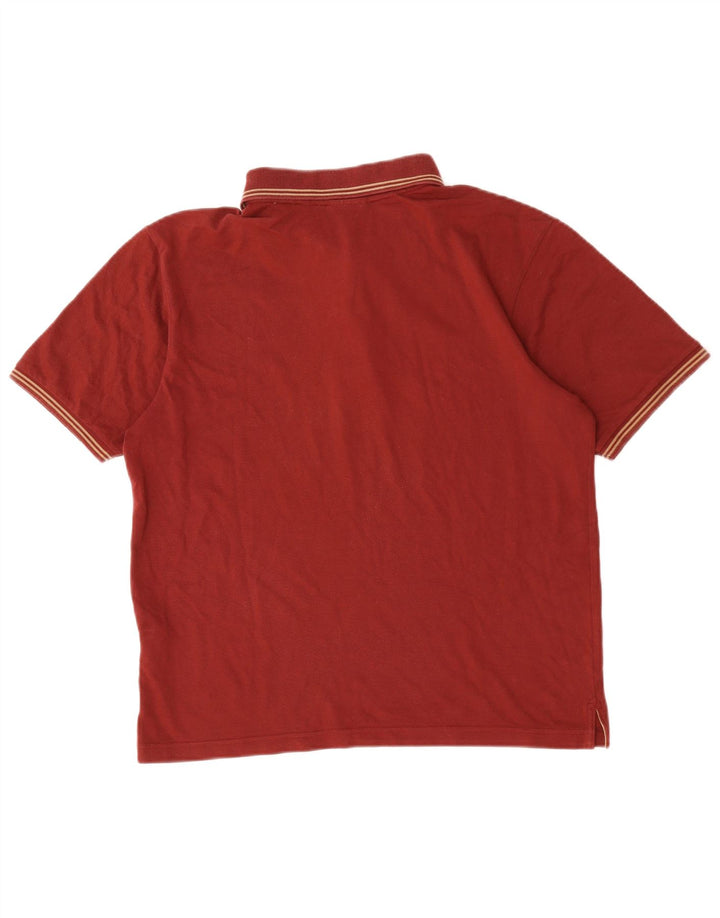 Champion Polo De Algodón A Rayas En Burdeos Medio Para Hombre