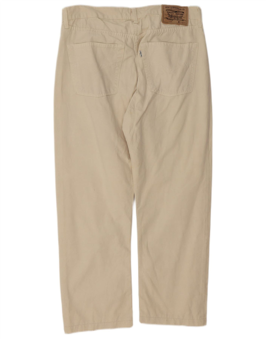 LEVI'S Mens 458 Pantalones Cortos Rectos W34 L24 Algodón Beige